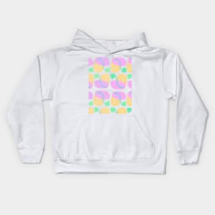 Abstract art pattern in gentle pastel shades Kids Hoodie